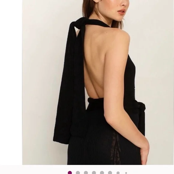 NWT Free People Orchid Convertible Multiway Sweater Tank in Black Size XS - Picture 1 of 4